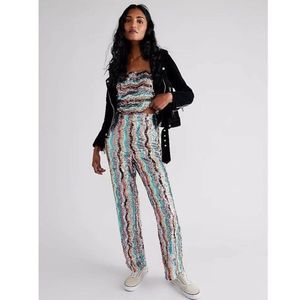 Free People Multicolor Boot Cut Pants